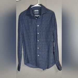 Michael Kors Men's Blue Button-Up Shirt Size (M)
